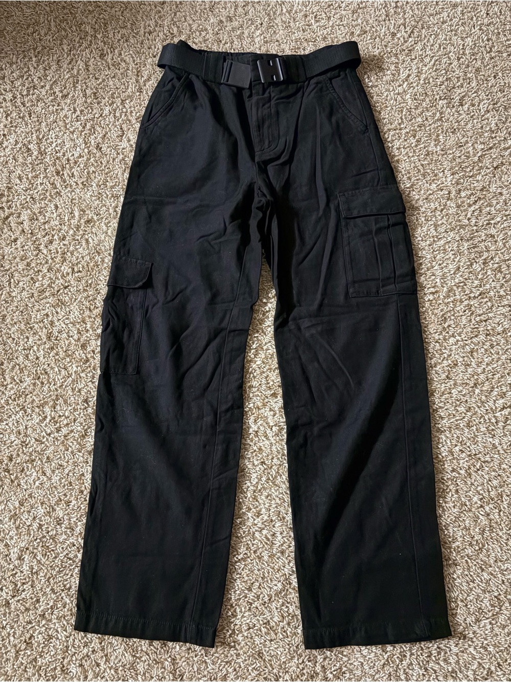 TNA Women’s Black Cargo Pants with Belt